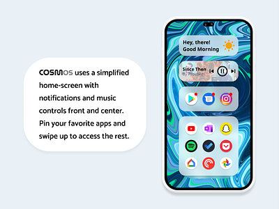 CosmOS homescreen