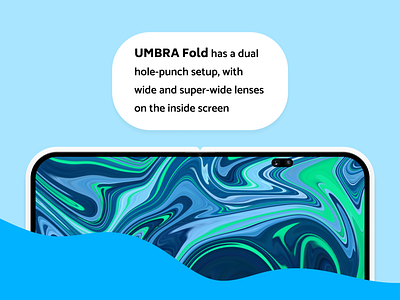 Umbra Fold inner screen concept phone device hardware industrial design mobile phone product design