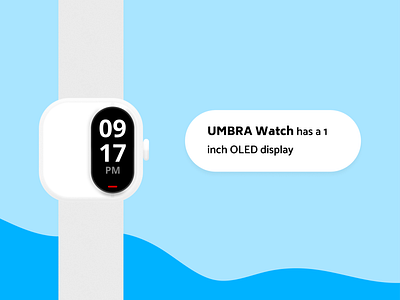 Umbra Watch watchface hardware industrial design product design ui uiux ux