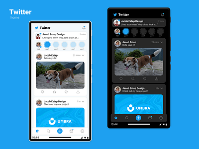 Twitter redesign: feed design ui uiux ux