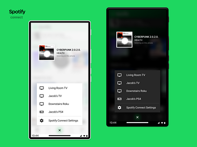 Spotify redesign: connect mobile ui uiux ux