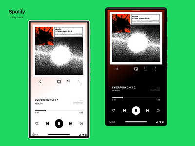 Spotify redesign: player mobile ui uiux ux