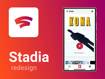 This week: Stadia redesign mobile ui uiux ux