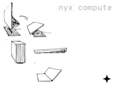 Series One: Nyx Compute sketches hardware industrial design product design