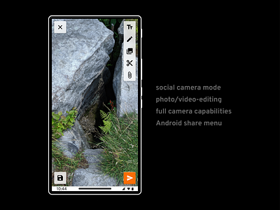Aether for Phones: social camera mode