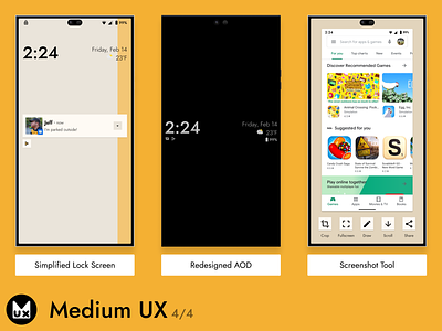 Medium UX pt.4 mobile phone product design uiux