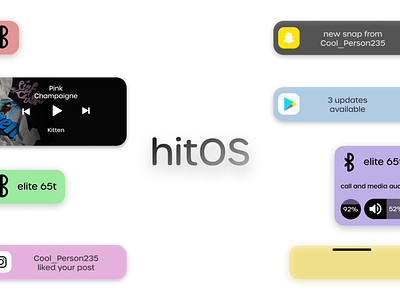hitOS branding portfolio ui web web design