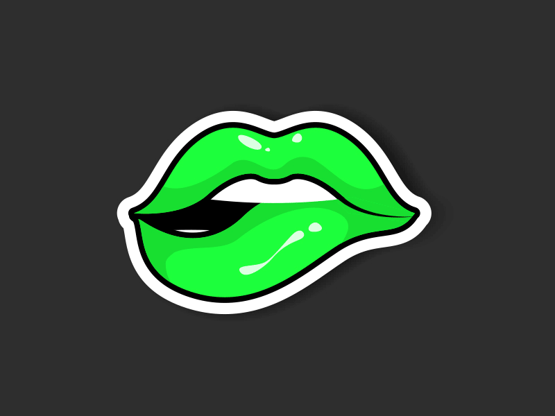 Lip Smacking adobe illustrator design effect graphic art icon illustration vector