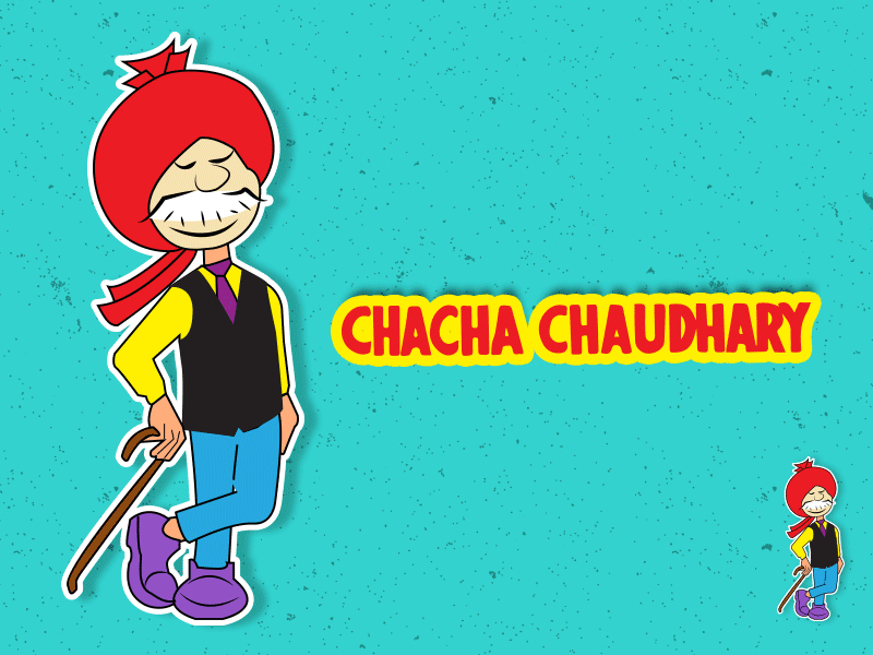 Chacha Chaudhary - Indian comic character illustration