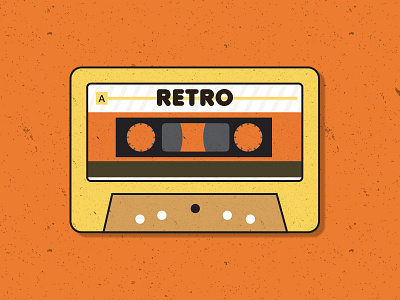 RETRO cassette illustration