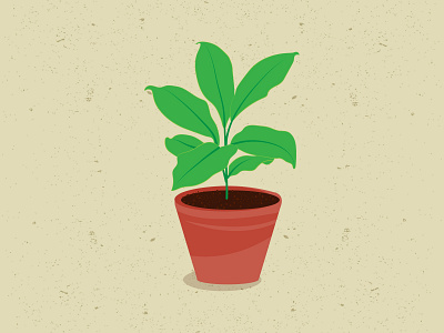just a potted plant adobe illustrator drawing gardening graphic art icon illustration india plant plant illustration potted vector