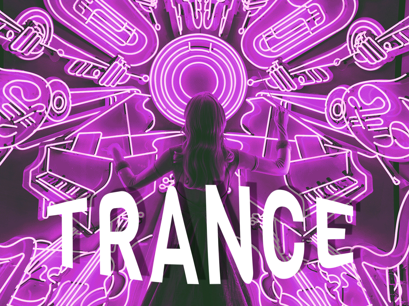 TRANCE animation colors gif gif animated graphic art graphic design music neon psychedelic trance video