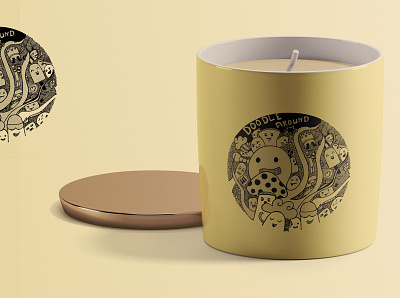 Candle Packaging - Hand Drawn Doodle adobe illustrator candle design doodle graphic art graphic design handdrawn illustration packaging