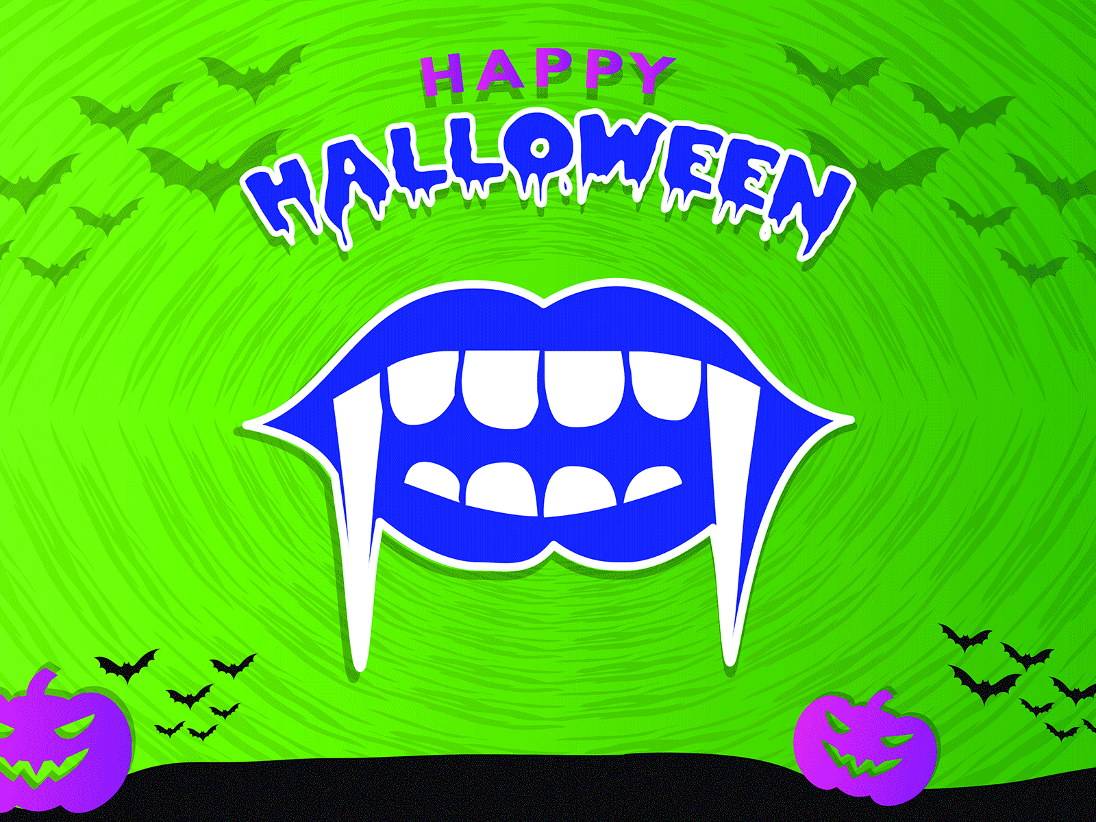 Happy Halloween animation dribbble dribbbleweeklywarmup gif graphic art graphic design halloween playoff scary spooky