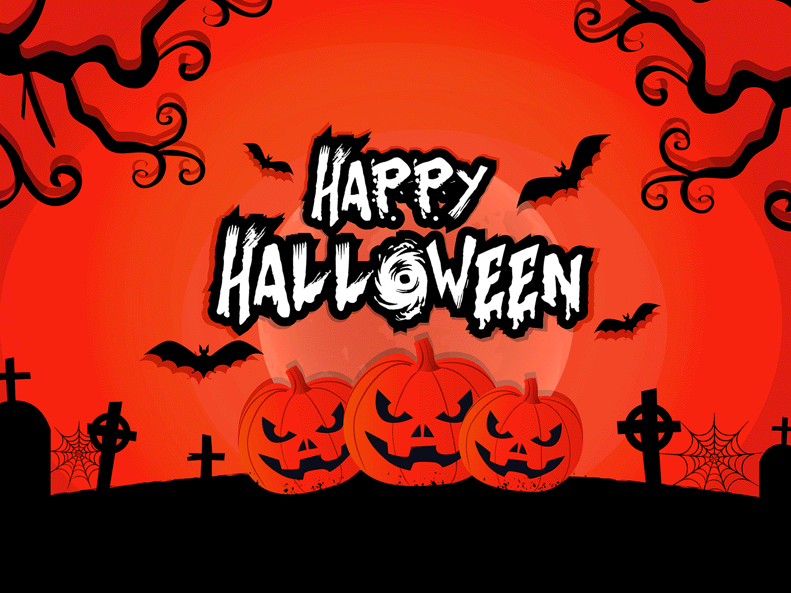 Happy Halloween adobe illustrator animation dribbbleweeklywarmup graphic design halloween illustration india vector vector illustration