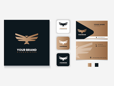Eagle Edge - Logo Concept bird brand branding eagle graphic design icon identity illustration logo sticker vector wings
