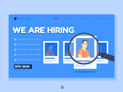We are Hiring - Landing Page