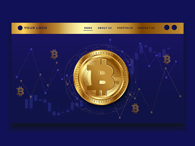 Crypto currency web UI landing page