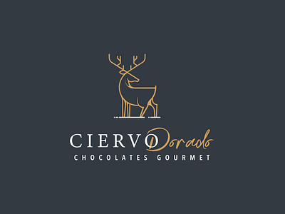 CIERVO DORADO brand chocolate chocolate bar chocolate packaging deer illustration deer logo logo design logo inspiration logo inspirations logotype