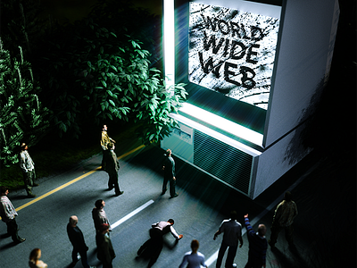 World Wide Web 3d album cover c4d concept design music typography