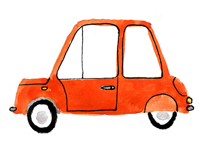Watercolor Car