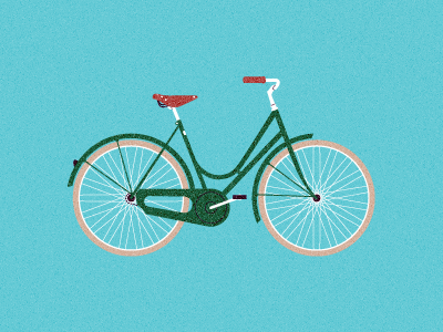La Bicicletta bicycle bike cycling illustration retro vintage