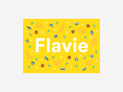 Flavie Birth Card