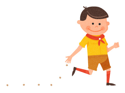 Boy boy illustration personal scout