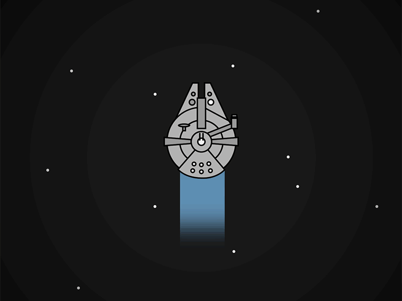 Happy Star Wars Day! aftereffects falcon ive got a bad feeling about this may 4th millennium falcon motion punch it chewie star wars