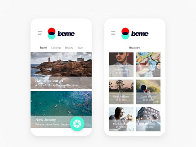 100 Day Challenge Day 36 - Beme App Refresh 36 beme clean daily daily100 day036 design redesign refresh simple uichallange white