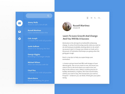 100 Day Challenge Day 38 - Email Client 38 clean daily daily100 day038 design email simple uichallange