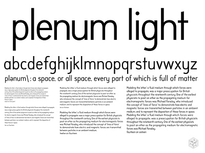 Plenum Light font font face letterforms scratch-built typographic design typography