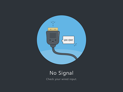 No Signal cord error no signal