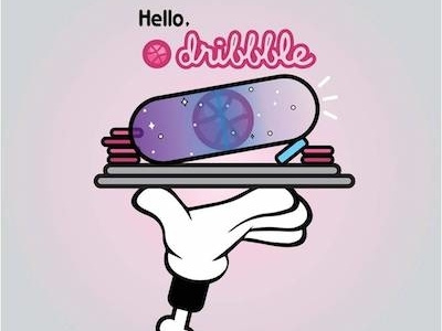 Dribbble Debut capsule debut debuts first shot illustration logos motion graphics pill