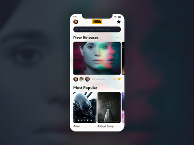 IMDb App Redesign android app film imdb ios iphone iphonex movie redesign x