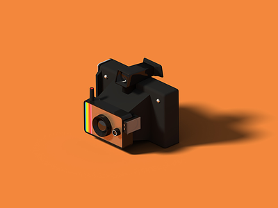 Polaroid Colour Swinger 3d blender blender 3d camera illustration isometric isometric art polaroid polaroids