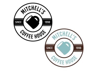 Mitchell's Coffee House Logo design graphic design logo typography vector