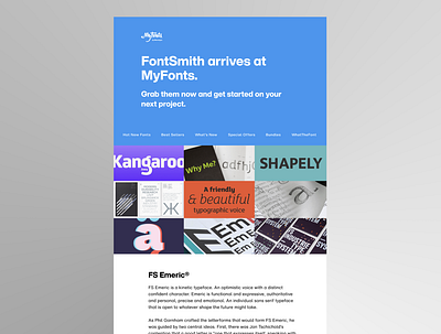 Monotype suite email template