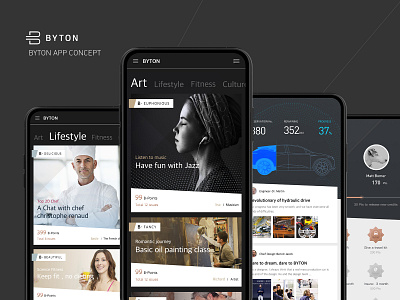 BYTON APP CONCEPT byton car electric electric cars ui ux