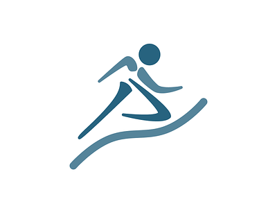 Runners logo exercise logo run simple