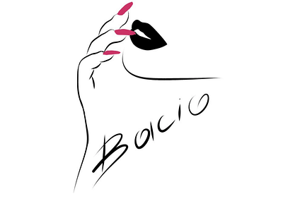 Logo for beauty salon "Bacio" 2d beauty salon design graphic design logo salon simple vector