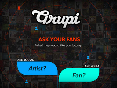 Landing Page: Grupi 17seven artist dark fan grupi landing page design music ui design user interface design web design