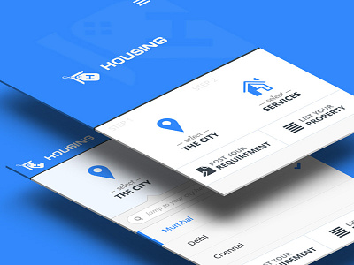 Housing.com - UI & UX design 17seven blue housing mobile site design real estate ui design ux design