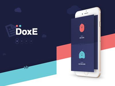 Doxe app - document expiry reminder 17seven graphic design gui design interaction iphone app design mobile prototype reminder app ui design user interface design ux design uxd