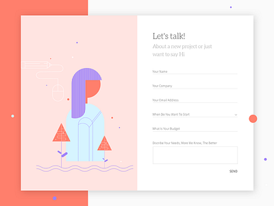 Contact page - UI design