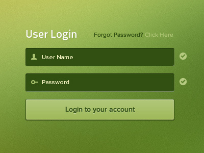 UI Design: User Login Area account login app design application password sign in ui design user interface design user login username