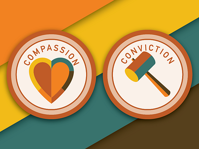 Dedman Scholarship Badges Pt. 3 of 4 badge compassion conviction patch