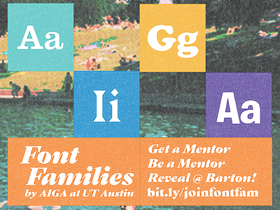 Font Families Mentorship aiga austin bartonsprings mentor moe ut