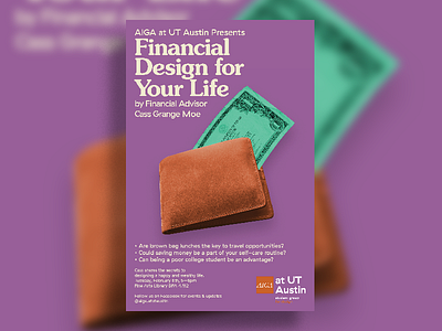 Financial Design for Your Life aiga design financial life poster