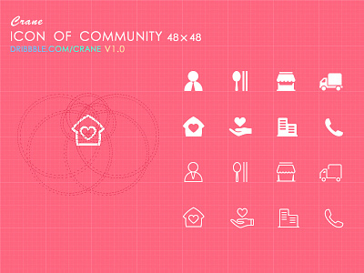 ICON 48 community flat icon ios7 show
